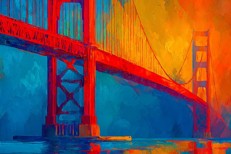 Golden Gate Bridge 36×24 Giclée Art Print Ltd 1/25 Signed COA Rombley H5