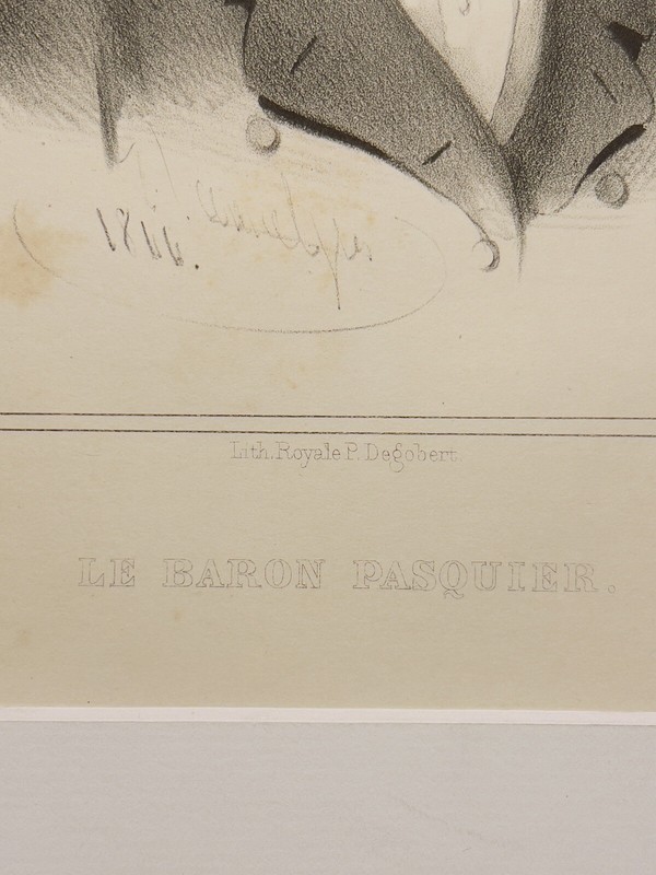 PORTRAIT LE BARON PASQUIER ANTIQUARIAN LITHOGRAPH 1840 GALLERY ENGRAVING GRAPHIC gallery
