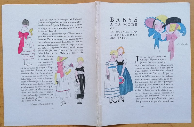 Babys a la mode by Baratin – Art Deco Gazette de Bon Ton Pochoir – 1920