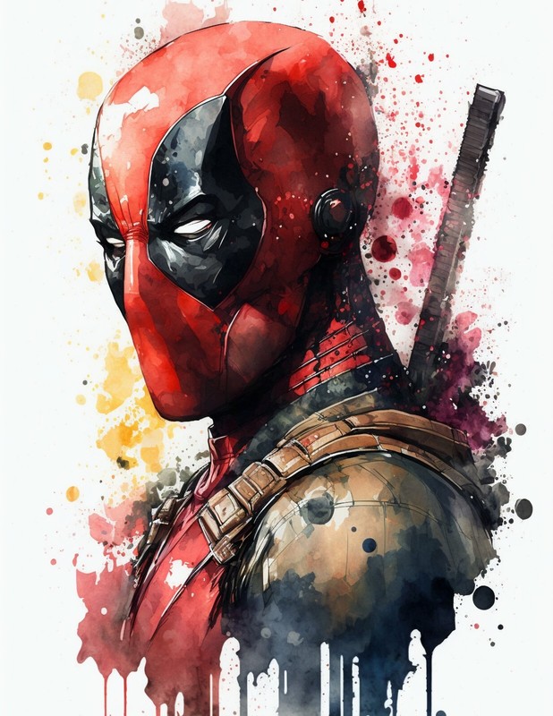 «Deadpool» 8.5″ x 11″ Giclée Fine Art Print Limited Edition Hand-Numbered Copies