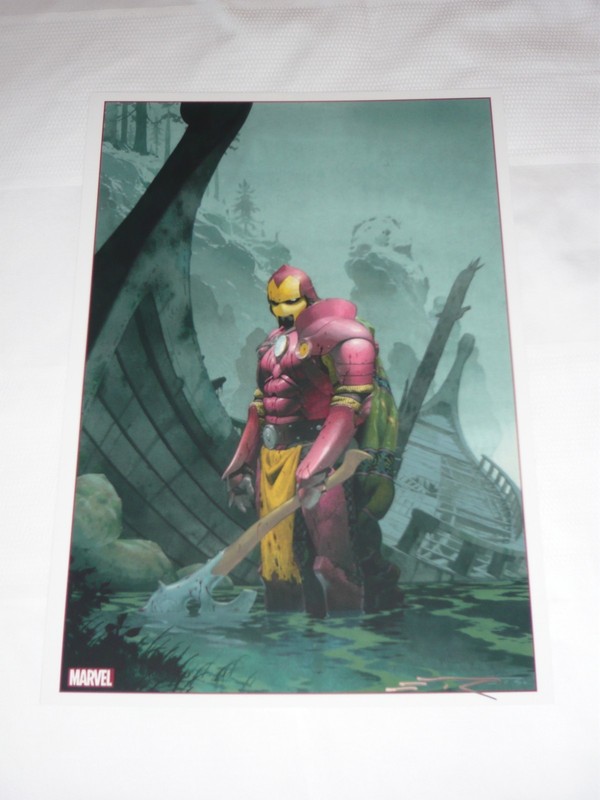 2025 SDCC Ironman Art Print SIGN BY Esad Ribic 11.7×16.5(A3)