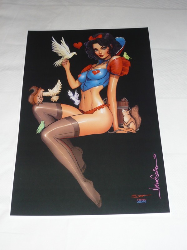 2025 SDCC Snow White ART PRINT SIGN BY ARTIST NATHAN SZERDY 12×18