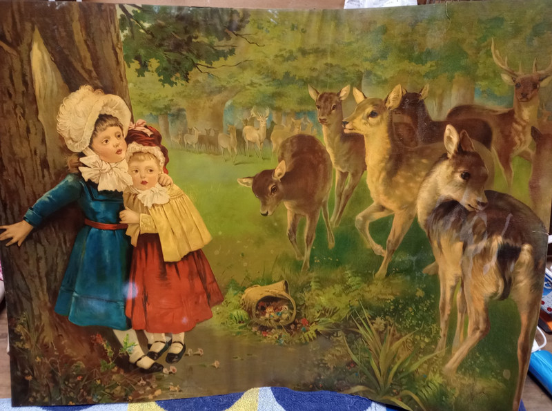 Antique Art Print «Friend of Foe» Phil R Murray 27″ x 20″ (Read)