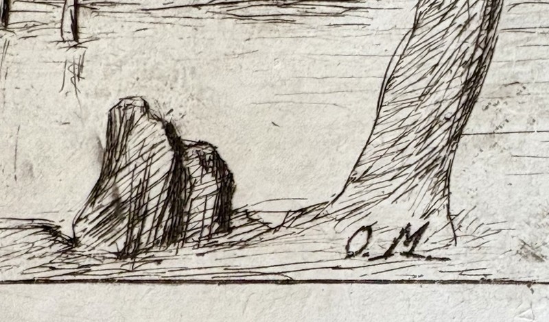 Original Etching Signed In Plate CM (Charles Meryon) gallery
