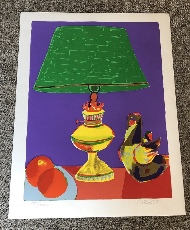 JOHN GRILLO Pajaro (Green Lamp) Signed & Numbered 183 of 200, 26 by 34 1980