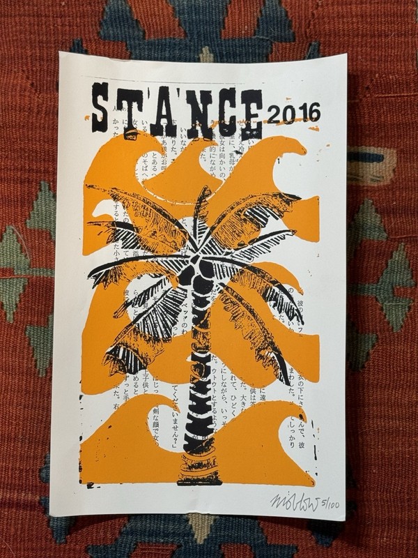 Stance 2016 Mark Oblow Limited Edition Art Print 5/100 Signed F&F