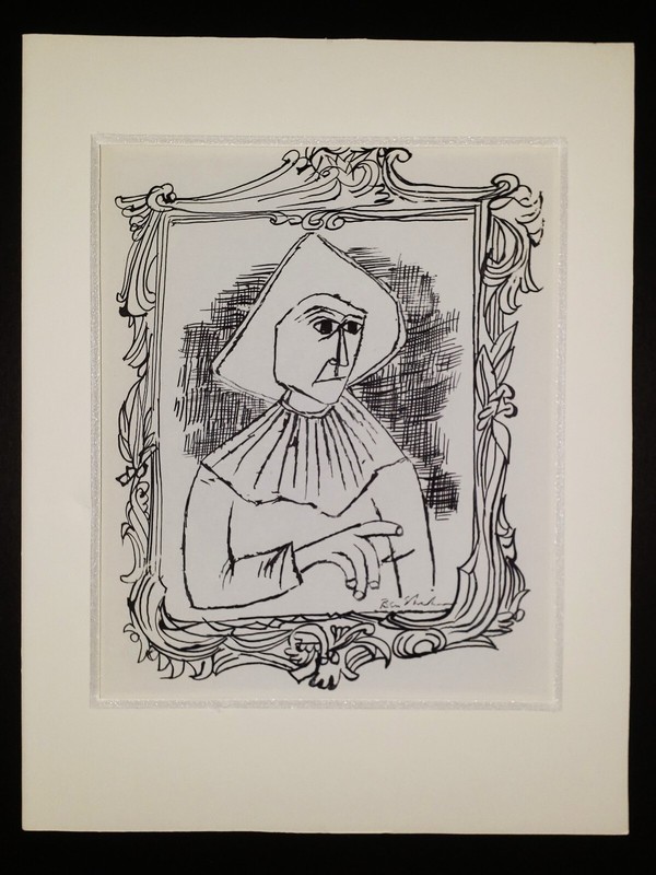 BEN SHAHN 1898-1969 Original Ltd Edition Lithograph 1950s SIGNED Investing WPA