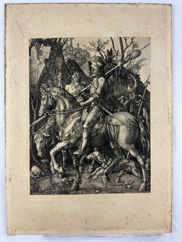 Original? Albrecht Dürer 1513 “Knight, Death and the Devil” Engraving