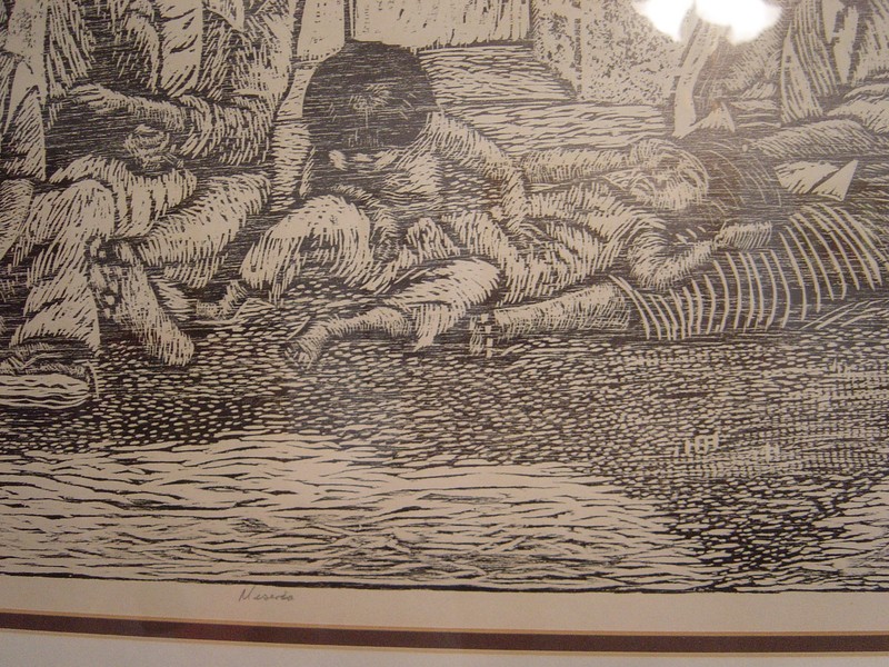 Mexican Original Artist Proof, signed, 1986, Print by Fernando Olivera Oaxaca gallery
