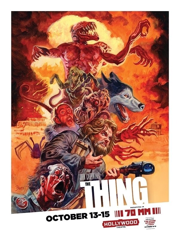 The THING 2017 screening poster/John Carpenter/Alien/Sci-Fi/Horror/Gore/Isolated