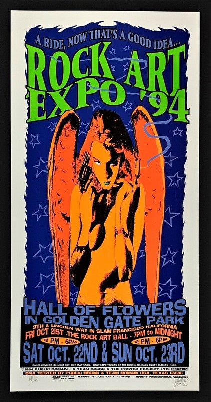 Rock Art Expo '94 POSTER Silkscreen Psychic Sparkplug Ron Donovan Orion Landau