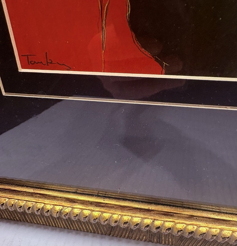 Tom King Print Abstract 16x16 Framed gallery