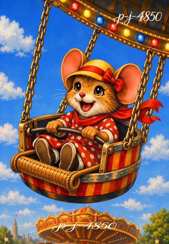 Felicity mouse. Premium Canvas or Textured Art Paper – Storybook style poster. gallery