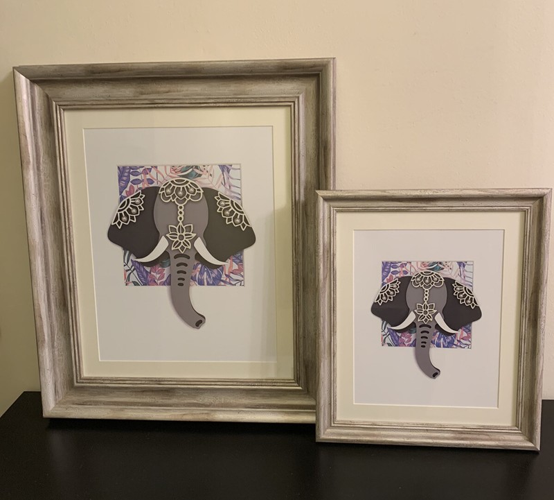 Elephant Head Print 14” X 11” – Frame Not Included