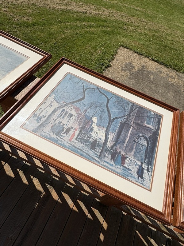 1 Ralph Avery Watercolor Lithograph Print Framed 22x17”-4 Available-EUC! gallery