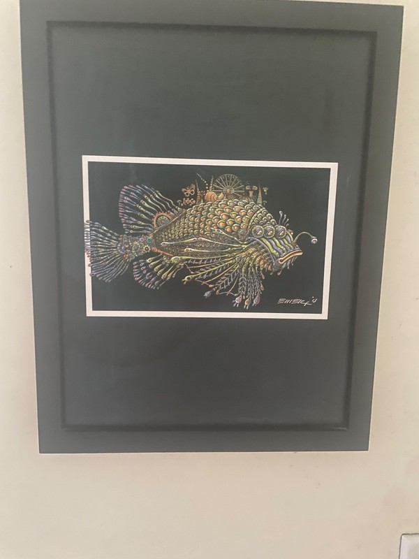 EMEK Coachella Fish Handbill Art Print Signed & Framed - 2013 gallery