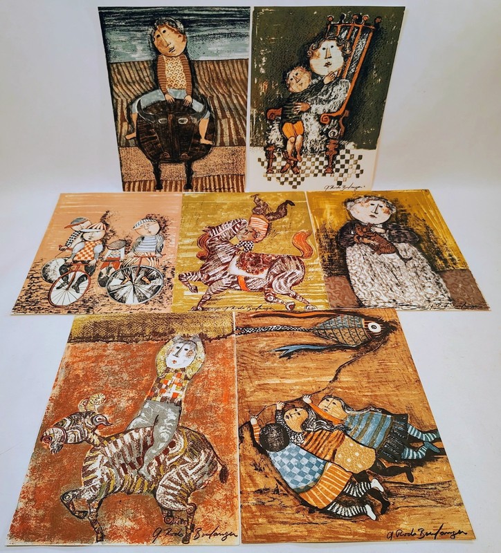 Lot of 7 Graciela Boulanger 9 x 12 Artist Proofs
