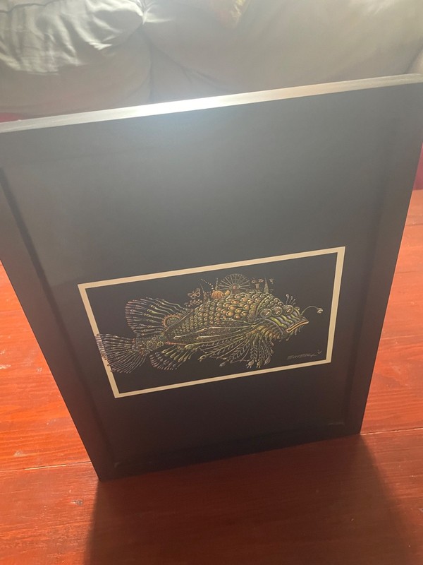 EMEK Coachella Fish Handbill Art Print Signed & Framed - 2013 gallery