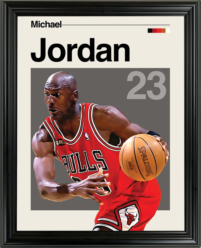 Michael Jordan Chicago Bulls Framed Sports Art Photo by Thomas Maxwell