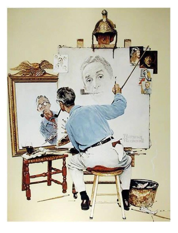 Norman Rockwell, Biography (Self Portait), Poster