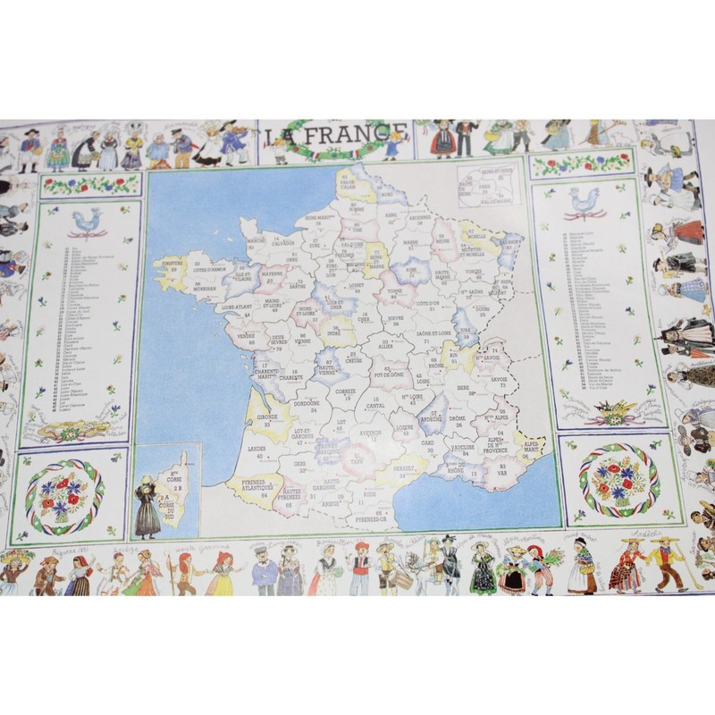 La France French Language Print Vintage 66894 Les Quatre Zephires