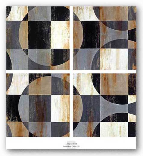 Interlocking Circles Liz Jardine Art Print 28×28