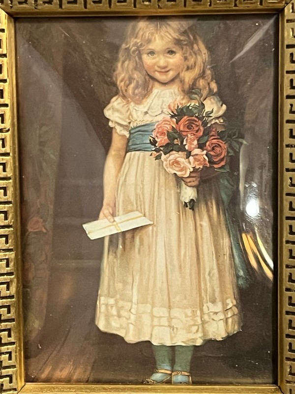 Vintage Framed Print Titled “the Love Letter”
