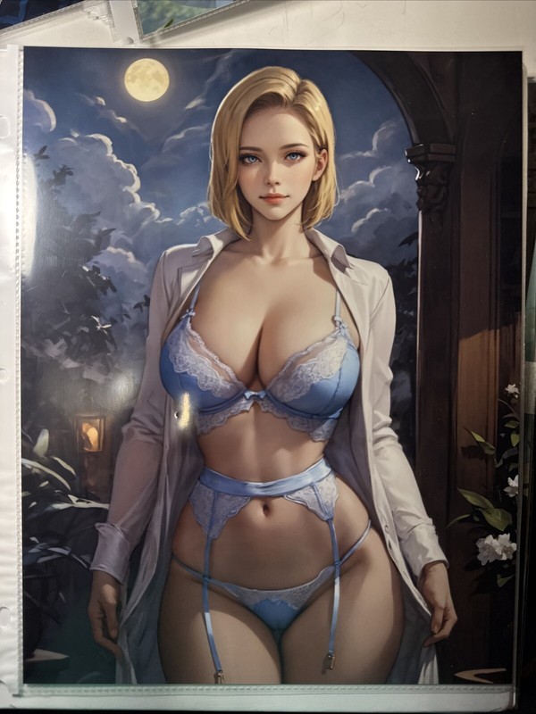 Androide 18 DBZ-Print 8.5 X11 in -set 8 Pc