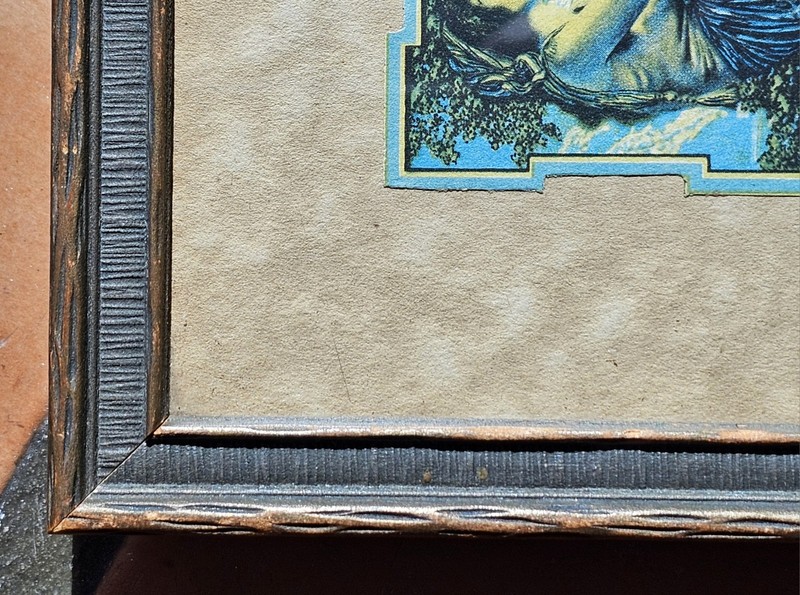 1917 MAXFIELD PARRISH Mini Candy Box Size Volochrome, THE RUBAYIAT, FRAMED 6x12" gallery
