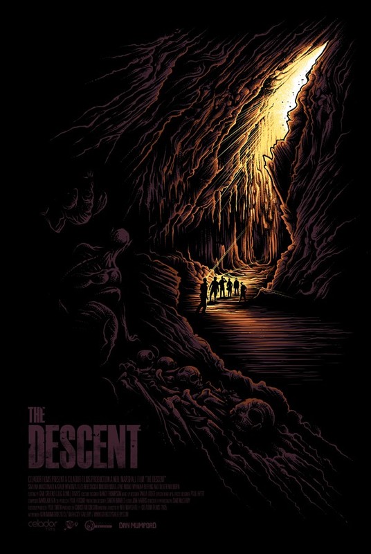 The Descent (GID Variant) by Dan Mumford xx/50 Screen Print Movie Art Poster