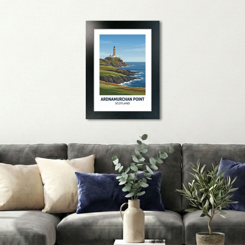 Ardnamurchan Point, Scotland Travel Poster Giclee Art Print 380-3 gallery