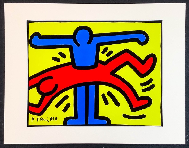 Pop Shop 14x18 inch Offset Lithograph - Keith Haring Hand Signed Signature