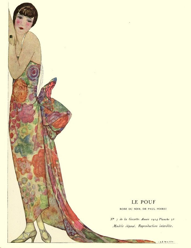 Gazette Du Bon Ton, Pochoir Illustration