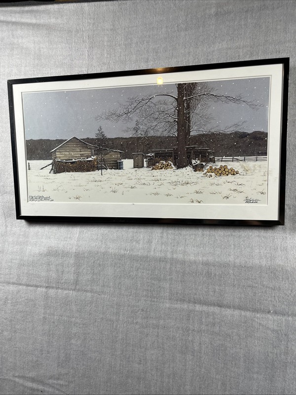 Bob Timberlake Print «Woodlot» Hand Signed In Two Different Spots