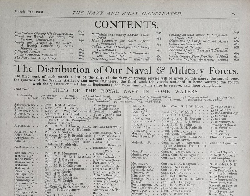 1900 BOER WAR ERA PRINT DISTRIBUTION OF NAVAL & MILITARY FORCES ROYAL NAVY gallery