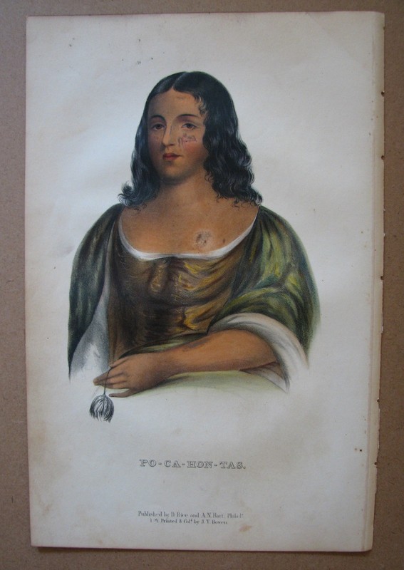 Charles Bird King -«PO-CA-HON-TAS»/ D. Rice and A.N. Hart 1858