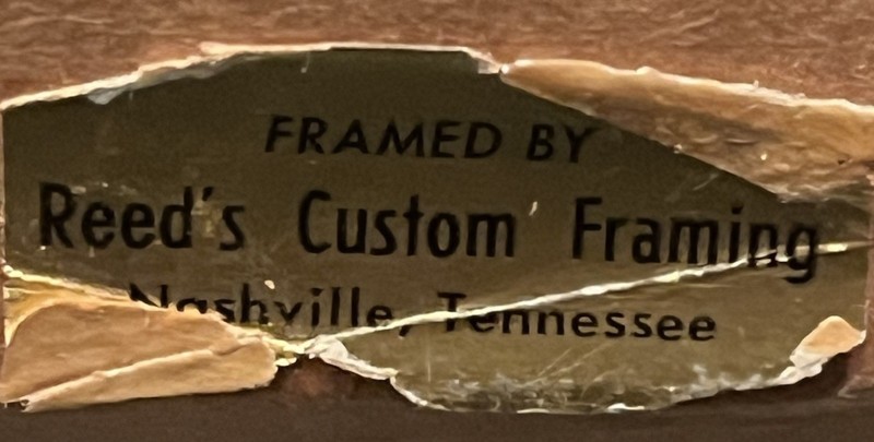 VTG Framed Art Peace and Assurance Richard M. Pek Gunn Poet Laureate Tennessee ￼ gallery