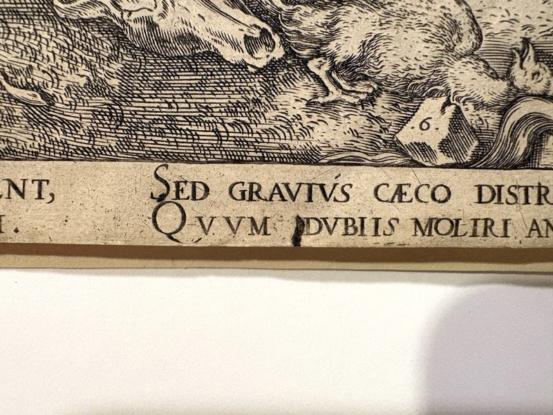 MAERTEN VAN HEEMSKERCK 16th c. Dutch Engraving on Laid Paper BOOK OF JOB 1563 gallery