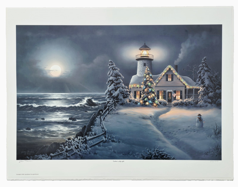 Jesse Barnes FREEDOM’S HOLY LIGHT 2001 Limited Ed. Signed, Numbered Lithograph