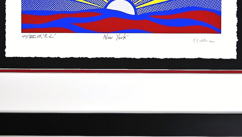"Sunrise" by Roy Lichtenstein, Framed Art gallery