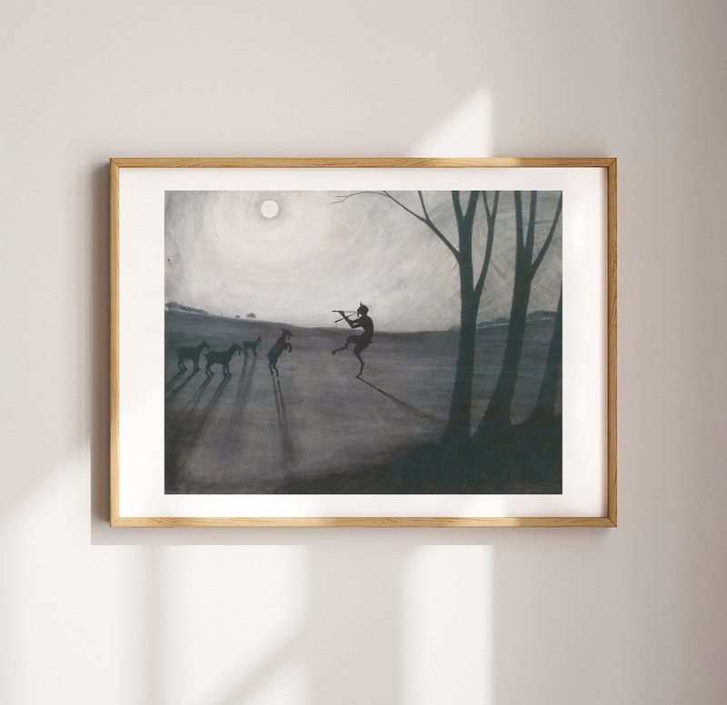 Leon Spilliaert Print - Faun by Moonlight, 1900, Wall Art poster gallery