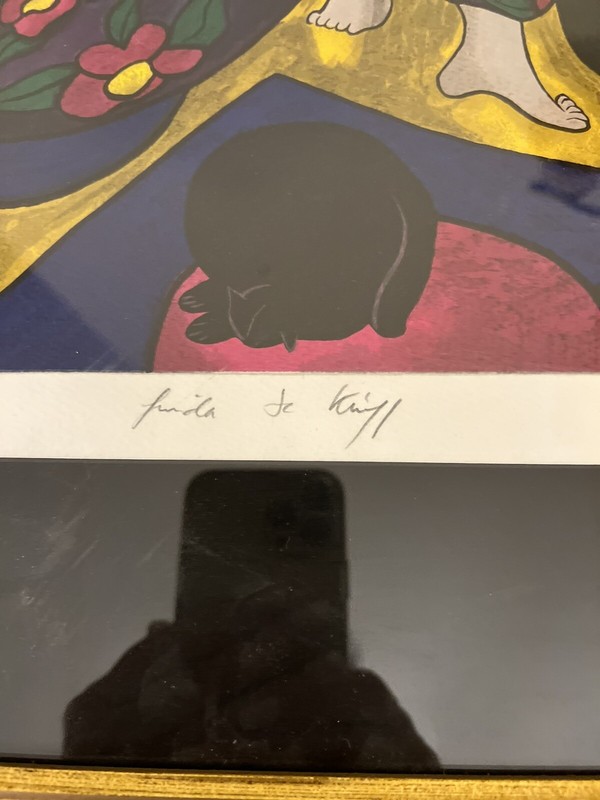 Linda Le Kinff Signed Limited Edition Serigraph HC 4/50 COA Stunning gallery