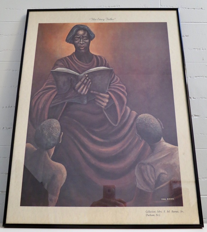 RARE - Ernie Barnes - The STORY TELLER Print - Black Interest - African American gallery