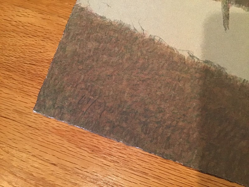 RUSSELL CHATHAM Original Giant Lithograph Sunrise Over Farm Signed #’d Mt Artist gallery