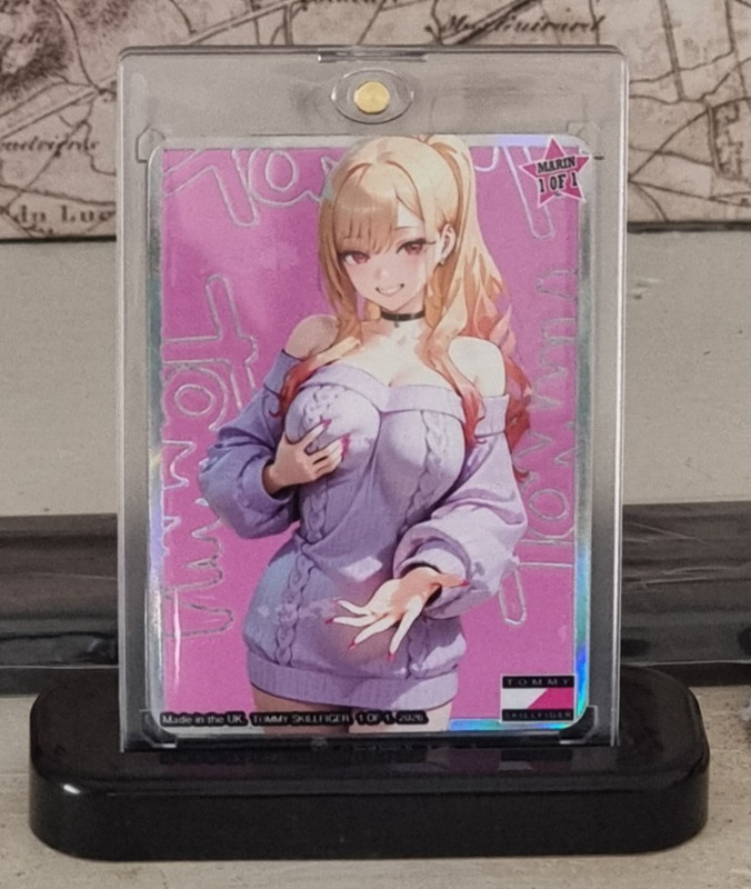 Marin Kitagawa Holo of 1 in Magnetic case & stand Custom Spicy Waifu 2.5X3.5 gallery