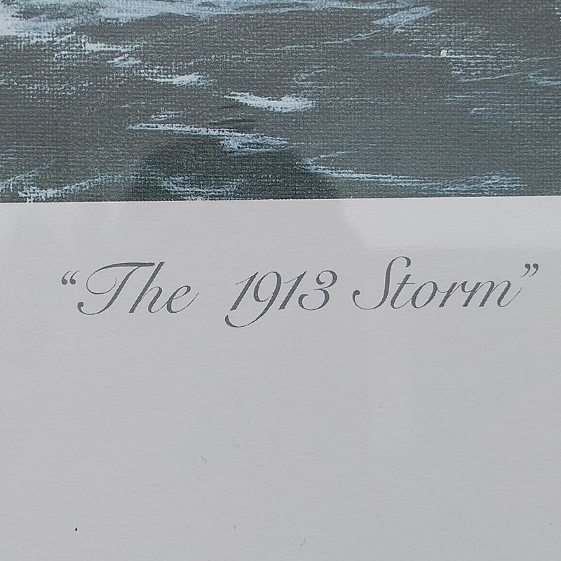 "THE 1913 STORM" by Jim Clary. Framed Limited Edition Lithograph 881/1000 gallery