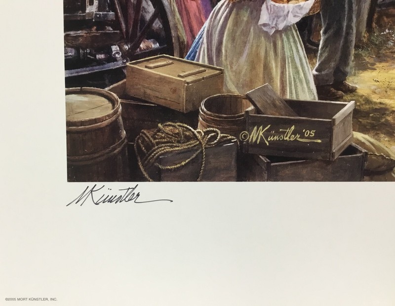 Mort Kunstler Victory Rode The Rails AP Signed/Numbered L/ED Print gallery