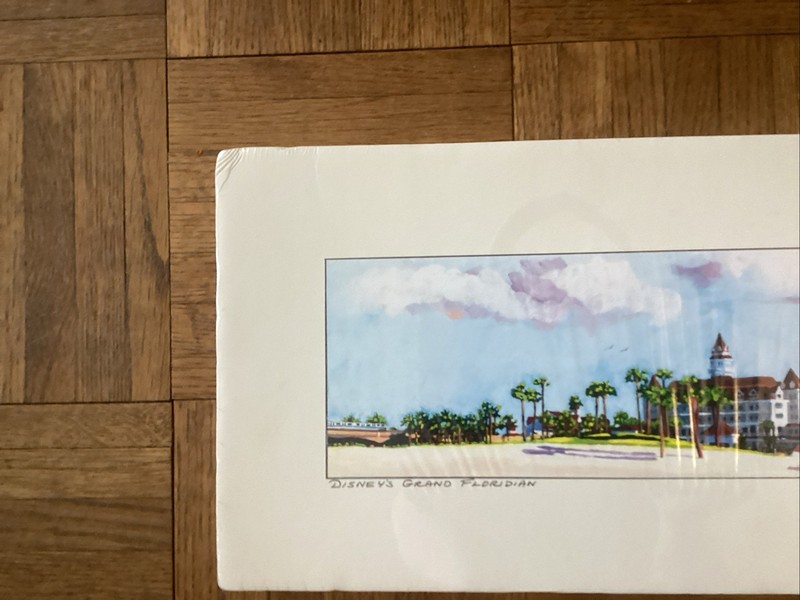 Alexandria Skordas Disney’s Grand Floridian art print 1999 8x20 gallery