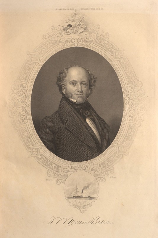 Martin Van Buren Engraving 1860 by Thomas William Hunt (1818-1899)
