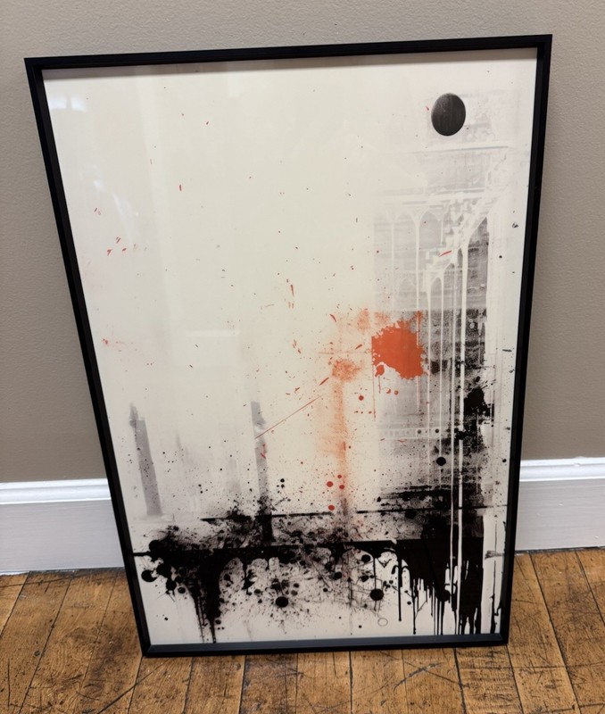 16 x 24 Aluminum framed Modern Print NEW shipping included
